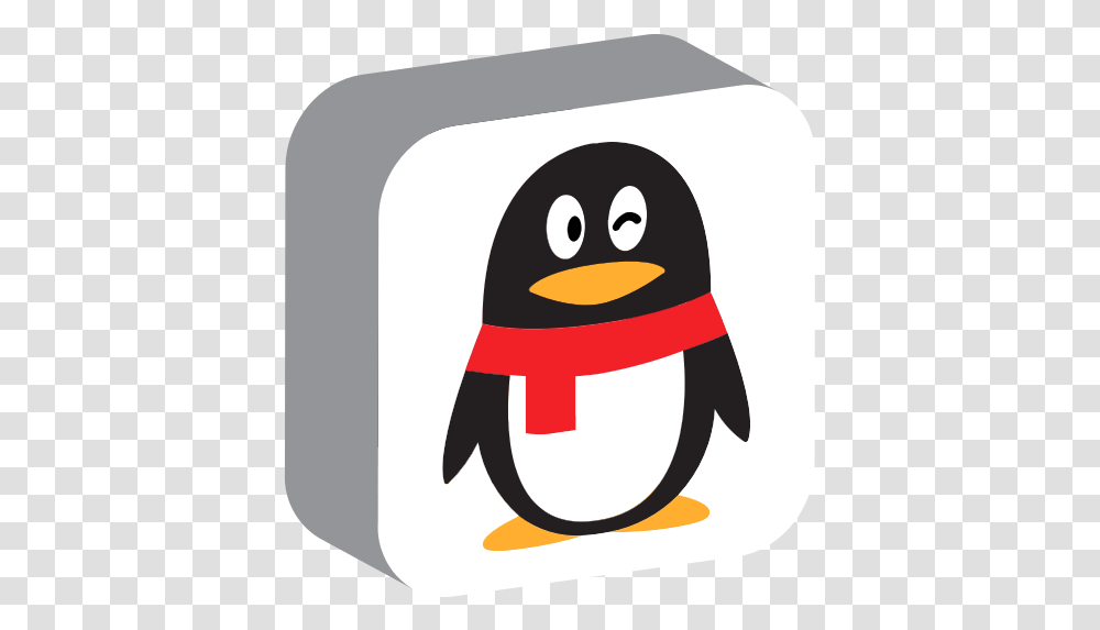 Flightless Bird Penguin Cartoon Tencent Qq Logo, Animal, Blackbird, Bag Transparent Png