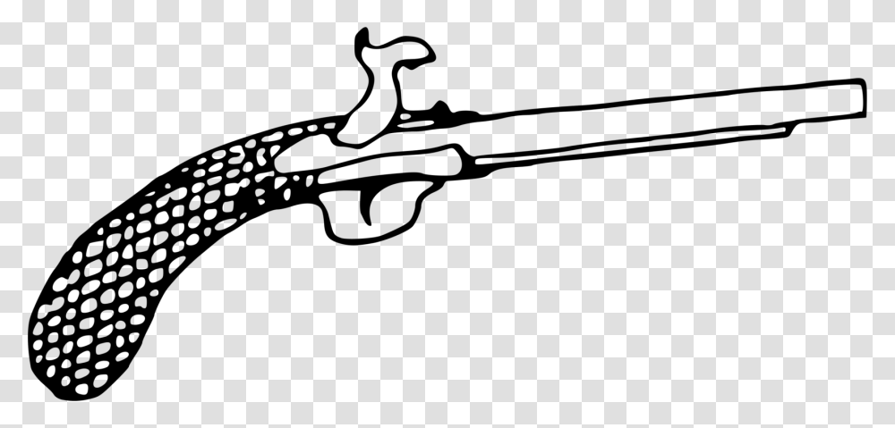 Flintlock Pistol Firearm Rifle, Gray, World Of Warcraft Transparent Png