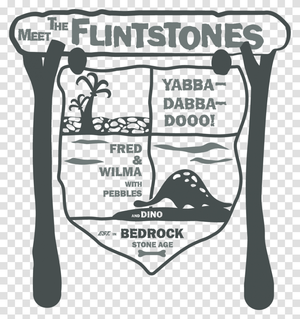 Flintstones Family Crest, Poster, Advertisement, Paper Transparent Png