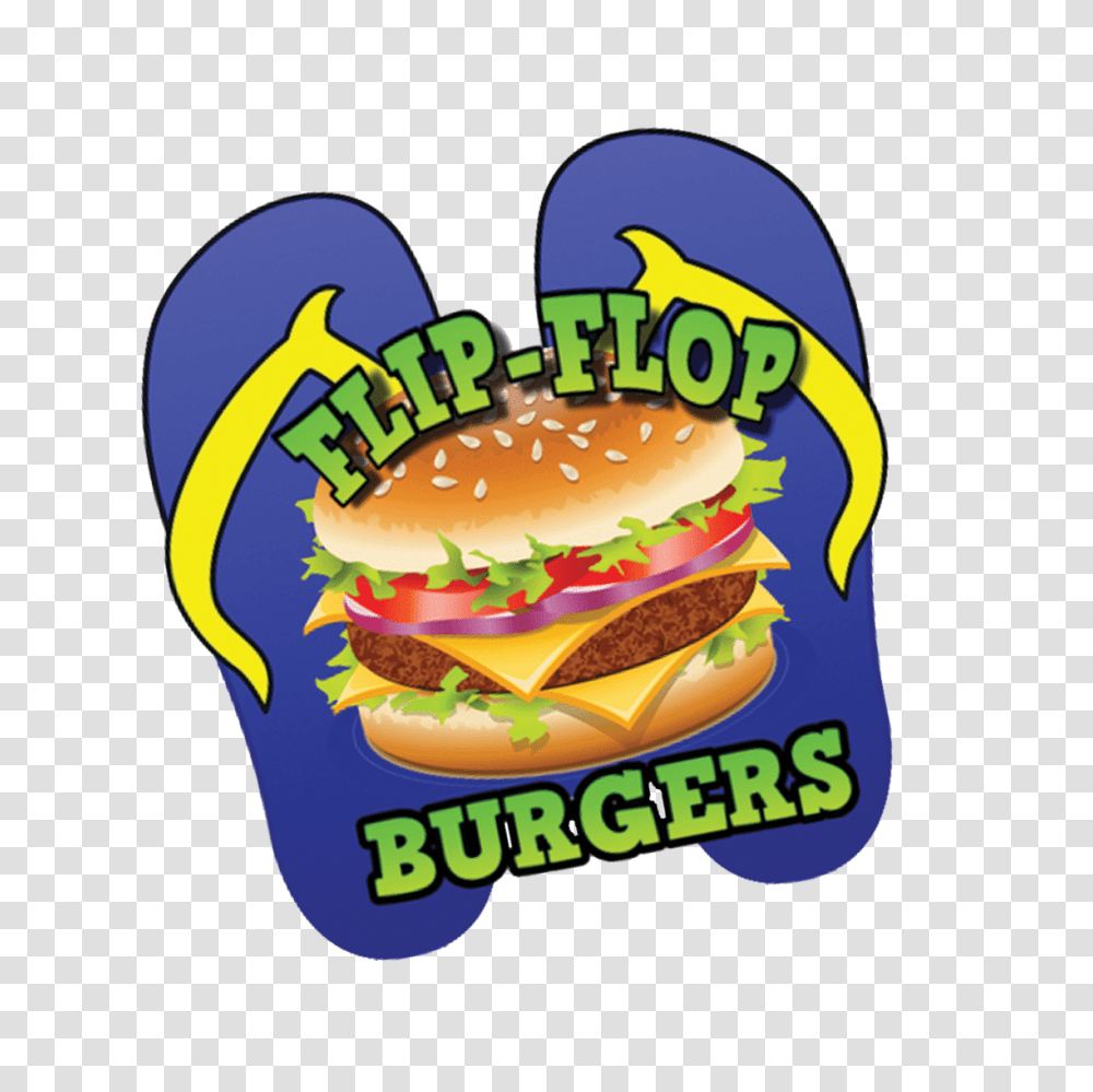 Flip Flop Burgers, Food, Advertisement, Poster, Flyer Transparent Png