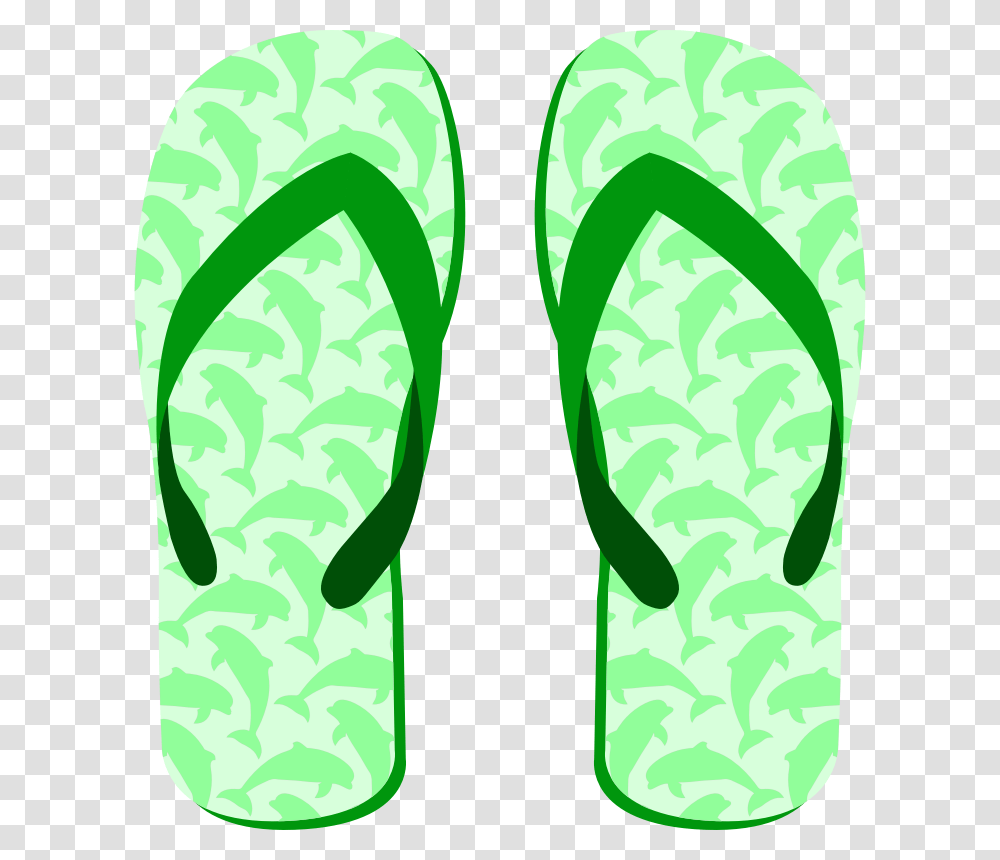 Flip Flops Slipper Shoe Clip Art Green Flip Flop Clip Art, Apparel, Footwear, Flip-Flop Transparent Png