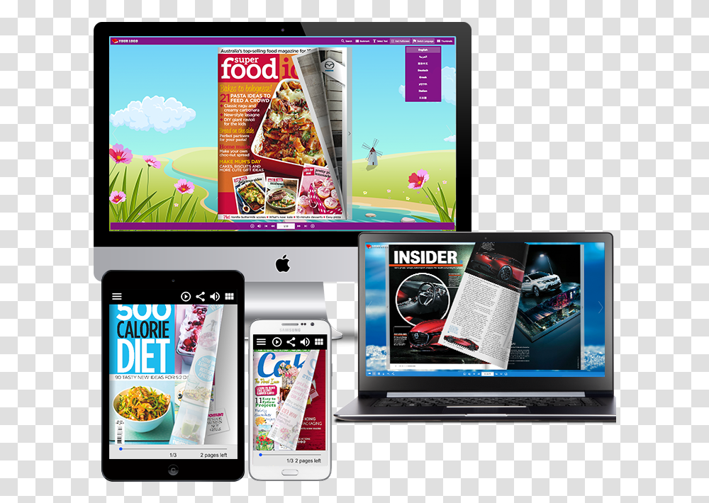 Flipbook Converter Ebook Super Food Ideas, Mobile Phone, Electronics, Laptop, Pc Transparent Png