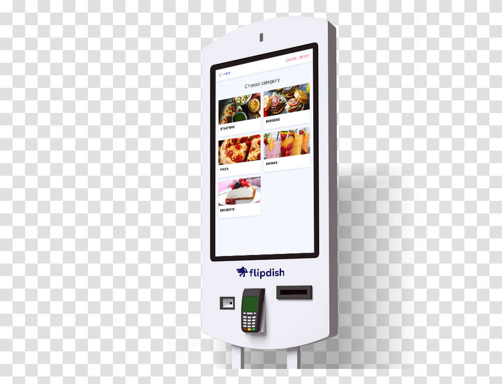 Flipdish Kiosks Feature Phone, Mobile Phone, Electronics, Cell Phone, Computer Transparent Png
