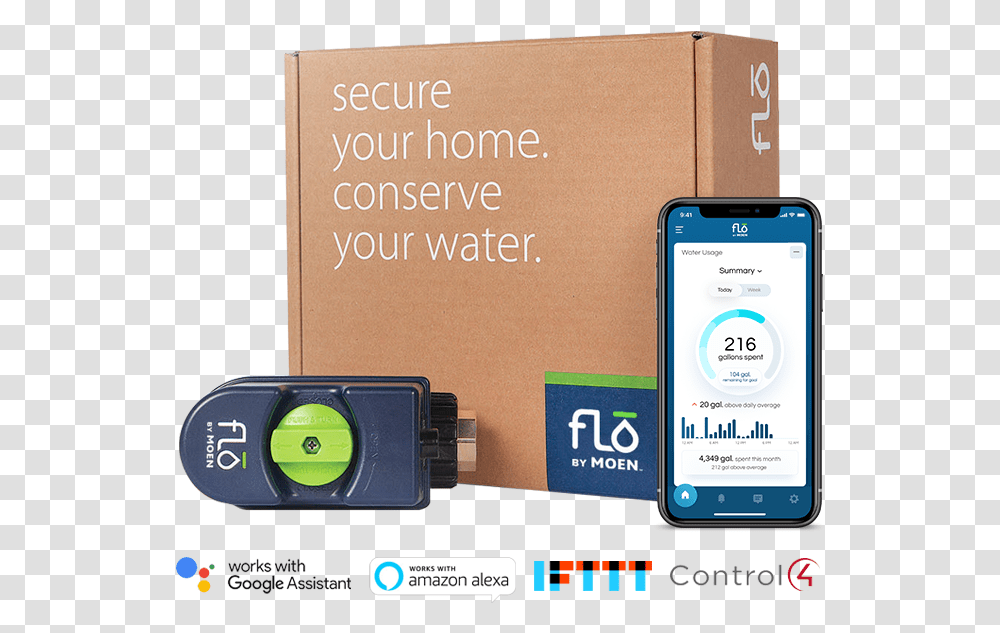 Flo By Moen Total Home Water Monitoring And Security Ifttt, Mobile Phone, Electronics, Cell Phone Transparent Png