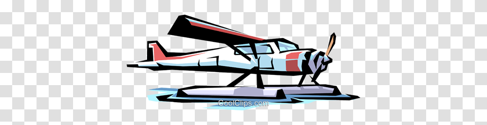 Float Plane Royalty Free Vector Clip Art Illustration, Seaplane, Airplane, Aircraft, Vehicle Transparent Png