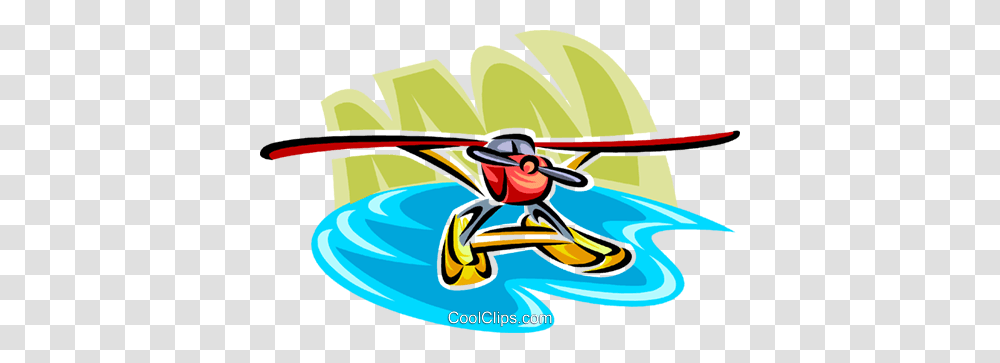 Float Plane Royalty Free Vector Clip Art Illustration, Wasp, Bee, Insect, Invertebrate Transparent Png