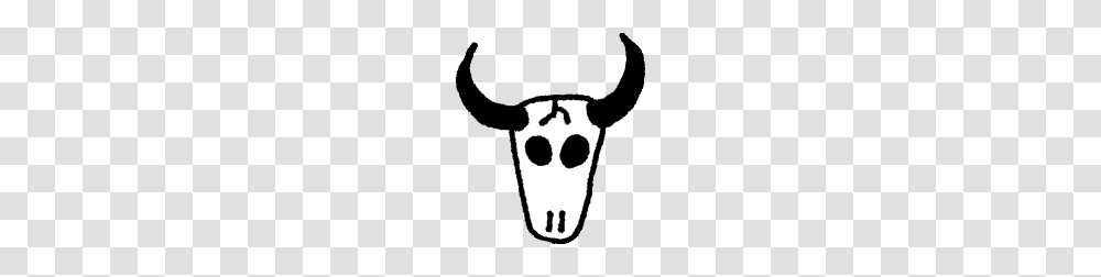 Floating Cow Skull, Stencil, Hand, Silhouette, Footprint Transparent Png