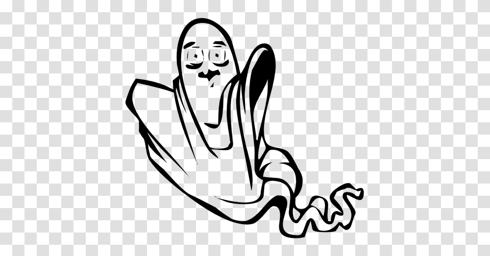 Floating Ghost Vector Drawing, Gray, World Of Warcraft Transparent Png