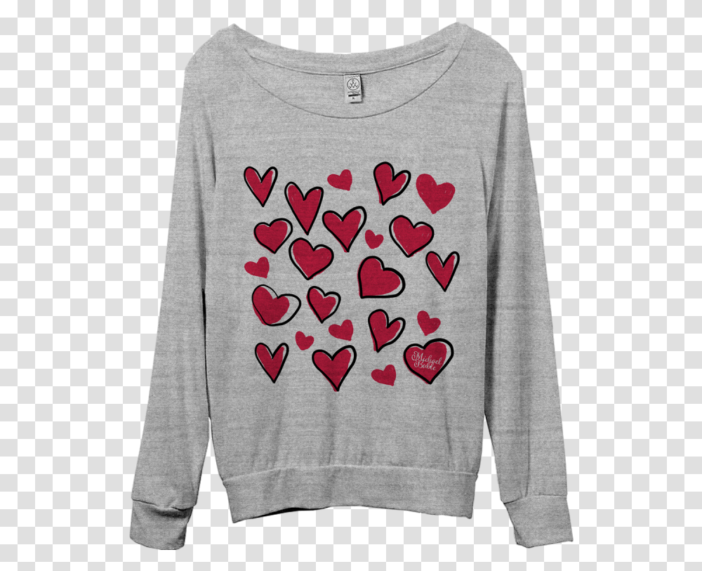 Floating Hearts Pullover Michael Buble, Apparel, Sleeve, Long Sleeve Transparent Png