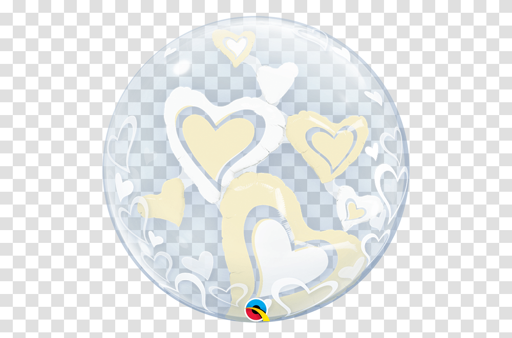 Floating Hearts White & Ivory Floating Hearts Double Heart, Outer Space, Astronomy, Universe, Sphere Transparent Png