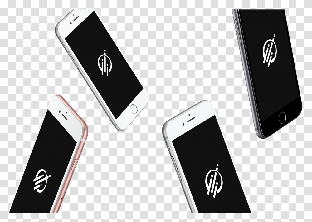Floating Iphones Branded Copy Floating Iphone Mockup, Electronics, Mobile Phone, Cell Phone Transparent Png