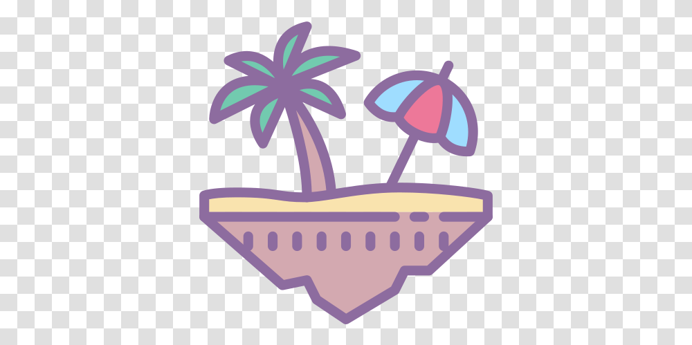 Floating Island Beach Icon Girly, Animal, Wand Transparent Png