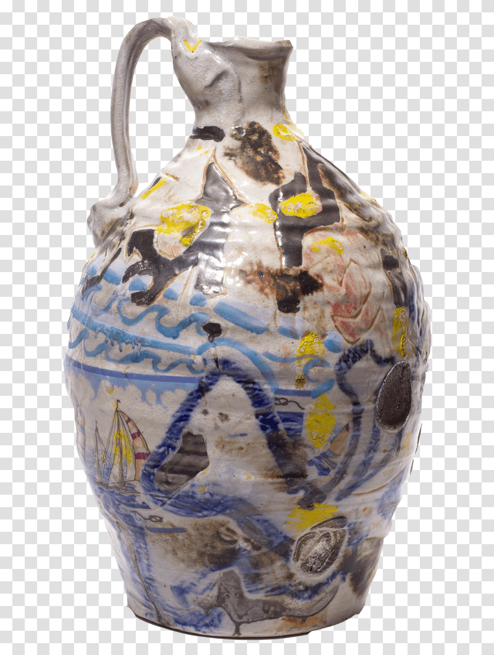 Floating Jug Copy Porcelain, Pottery, Jar, Figurine Transparent Png