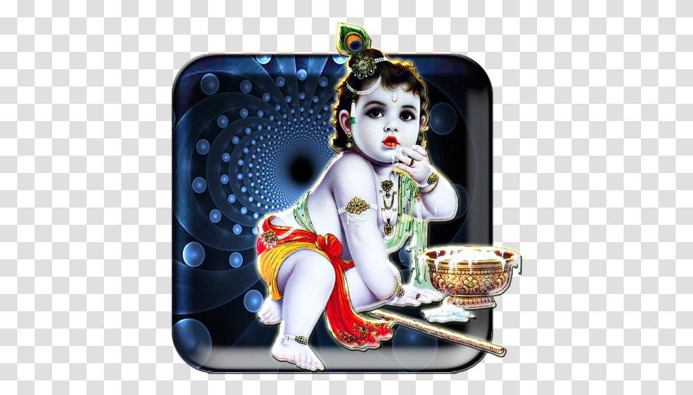 Floating Krishna Fall And Theme Lockscreen Apps On Google Play Mahant Swami With Krishana, Person, Performer, Art, Poster Transparent Png