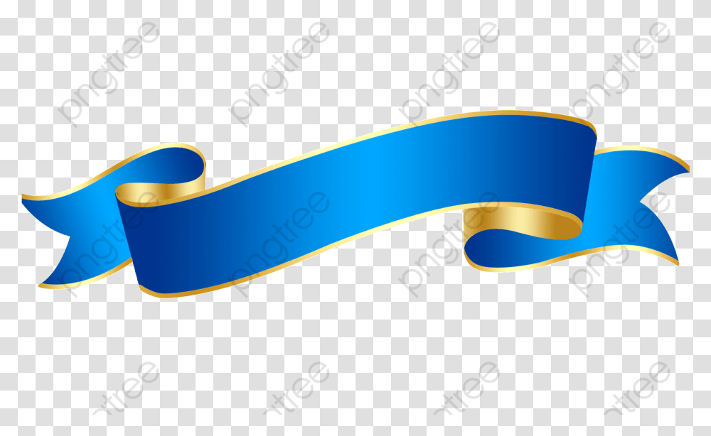Floating Ribbons Blue Ribbon Vector, Label, Axe Transparent Png
