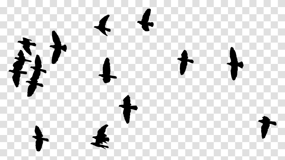 Flock Of Birds Silhouette Icons, Gray, World Of Warcraft Transparent Png