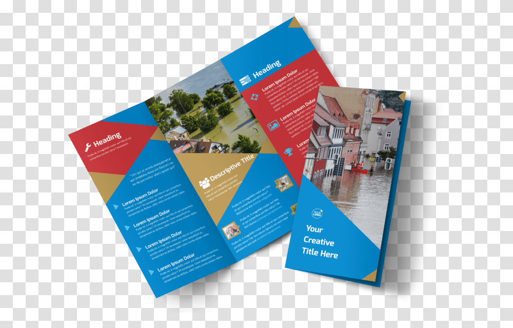 Flood Insurance Brochure Template Preview Daycare Brochure, Flyer, Poster, Paper, Advertisement Transparent Png