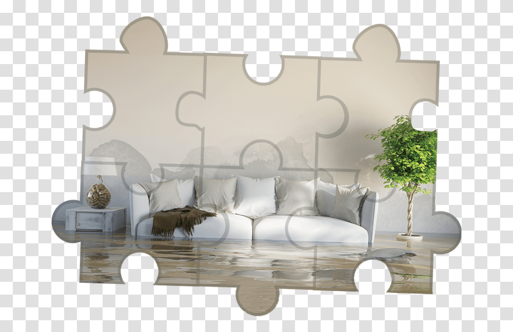 Flooded Living Room Water Damage House, Couch, Furniture, Indoors, Table Transparent Png