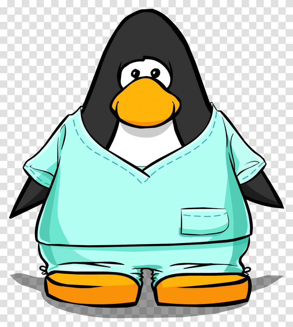 Floor Clipart Scrub Club Penguin Maroon Penguin, Doctor, Surgeon, Head, Scientist Transparent Png