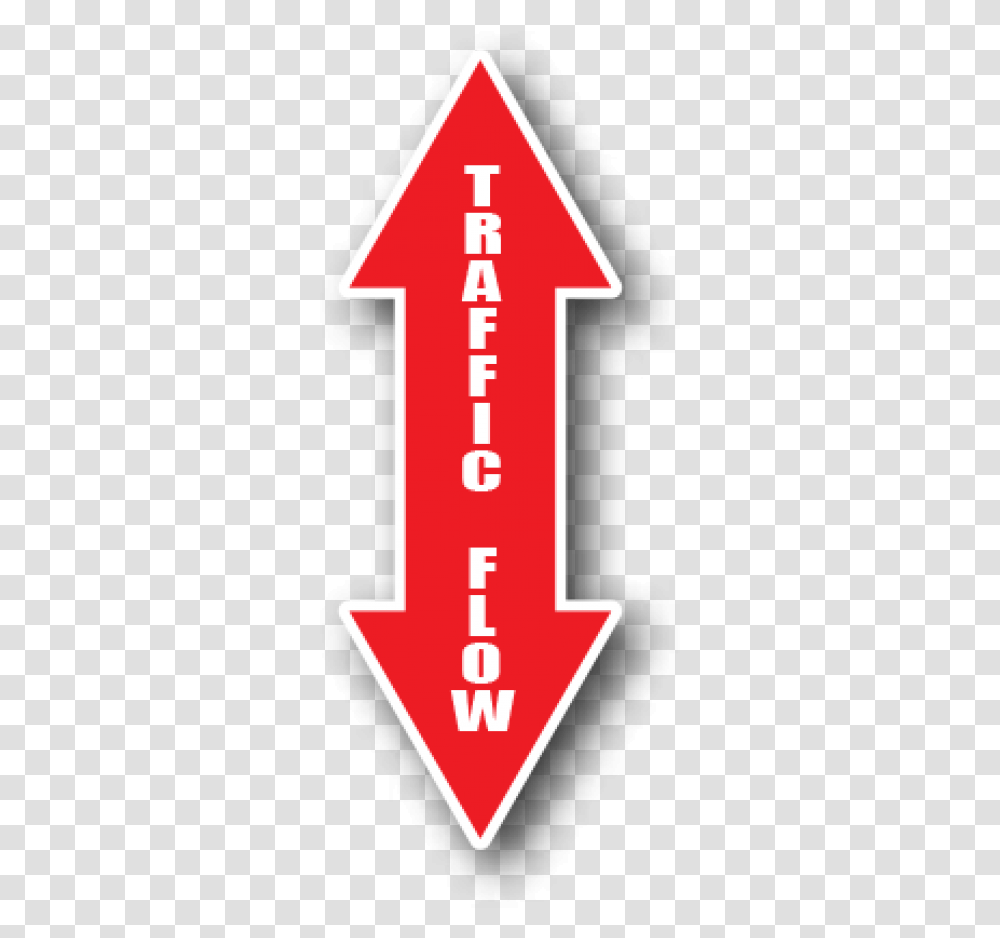Floor Marking Red Arrows Traffic Flow Both Ways Sign, Number, Alphabet Transparent Png