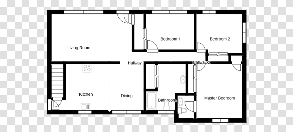 Floor Plan Black, Diagram, Plot Transparent Png