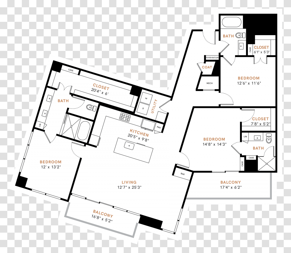 Floor Plan, Diagram, Plot Transparent Png