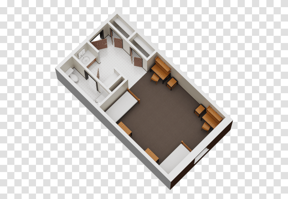 Floorplan Of Two Person Room Floor Plan, Diagram, Staircase, Plot Transparent Png