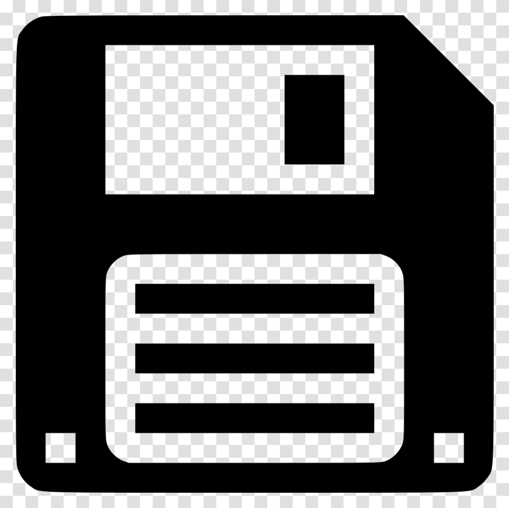 Floppy Disk Icon Free Download, Label, Stencil, Electronics Transparent Png