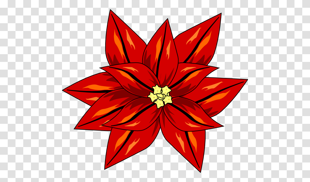 Flor De Navidad Clip Art, Plant, Dahlia, Flower, Blossom Transparent Png