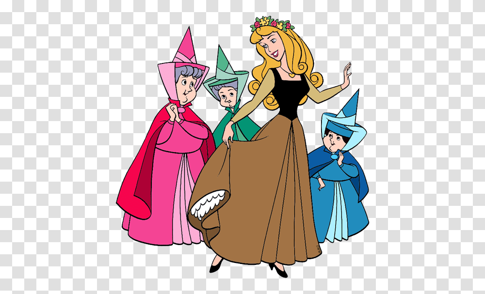 Flora Fauna And Merryweather Clip Art Disney Clip Art Galore, Person, Costume, Performer Transparent Png