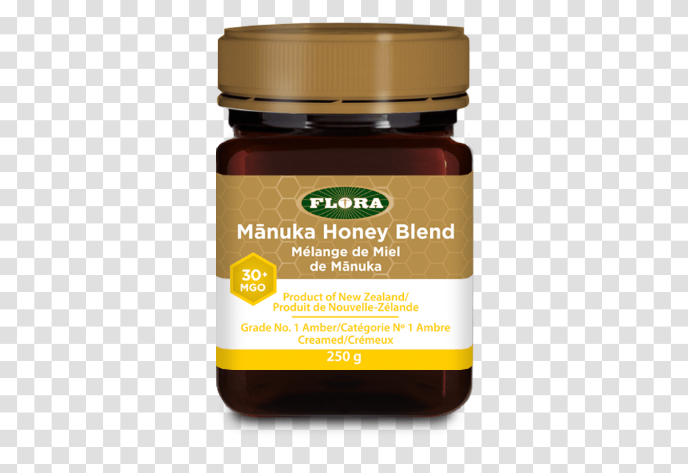 Flora Manuka Honey, Food, Box, Jam, Label Transparent Png