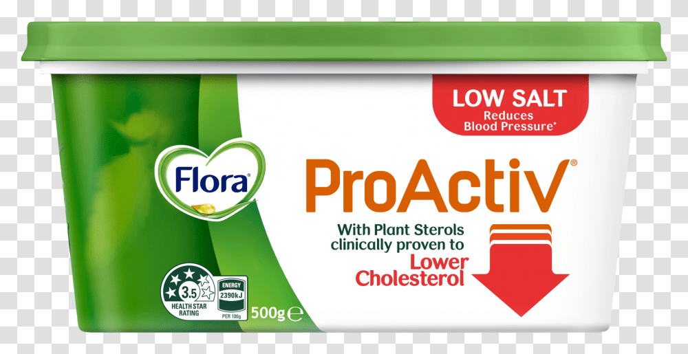 Flora Proactiv Low Salt, Label, Paper, Sticker Transparent Png