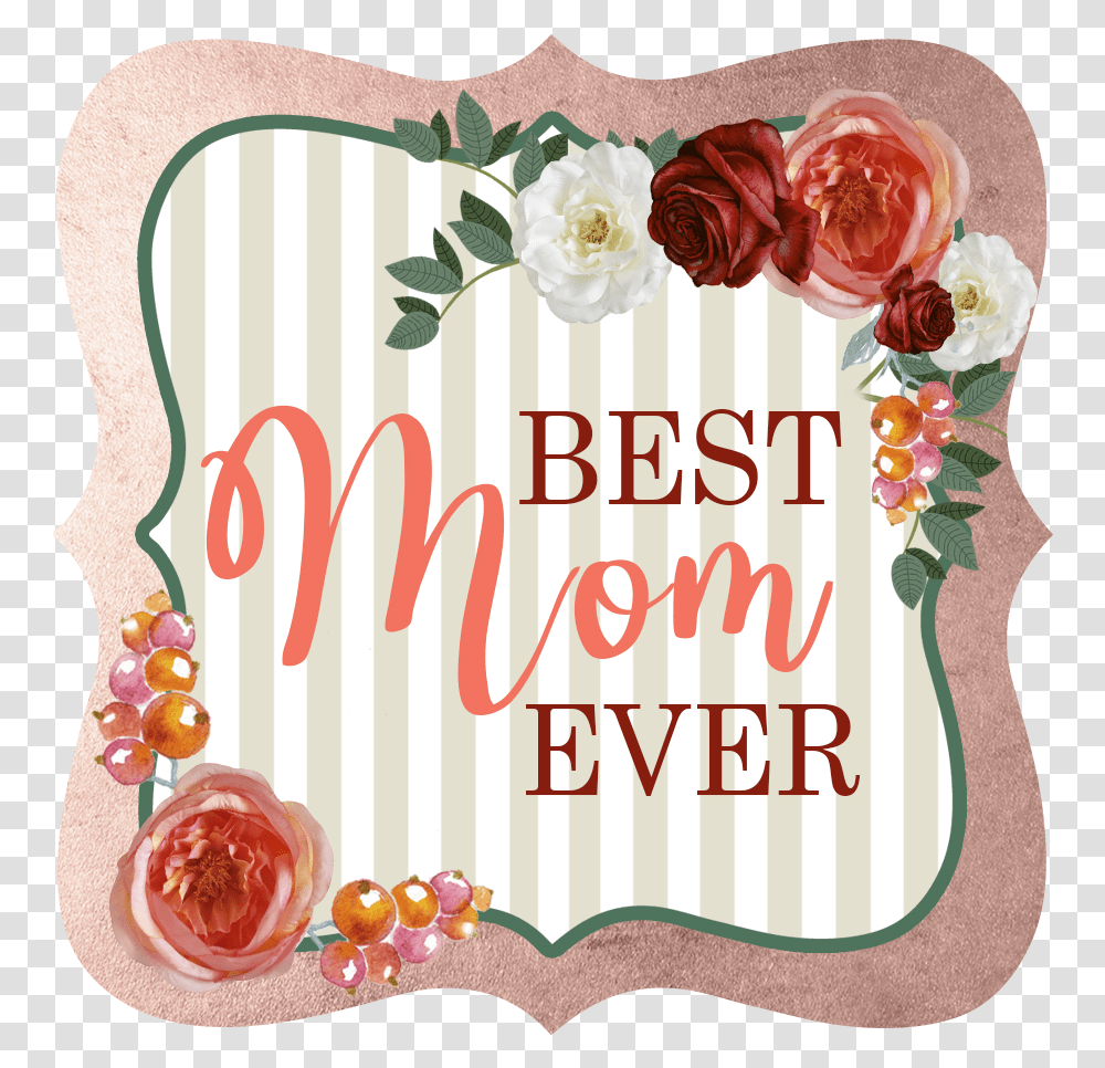 Floral And Stripe Mothers Day Gift Tag Christmas Card, Label, Text, Envelope, Mail Transparent Png