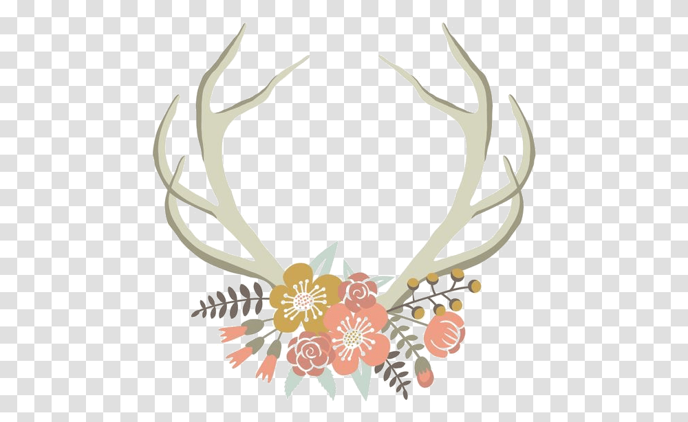 Floral Antler Clip Art Cartoons, Accessories, Accessory Transparent Png