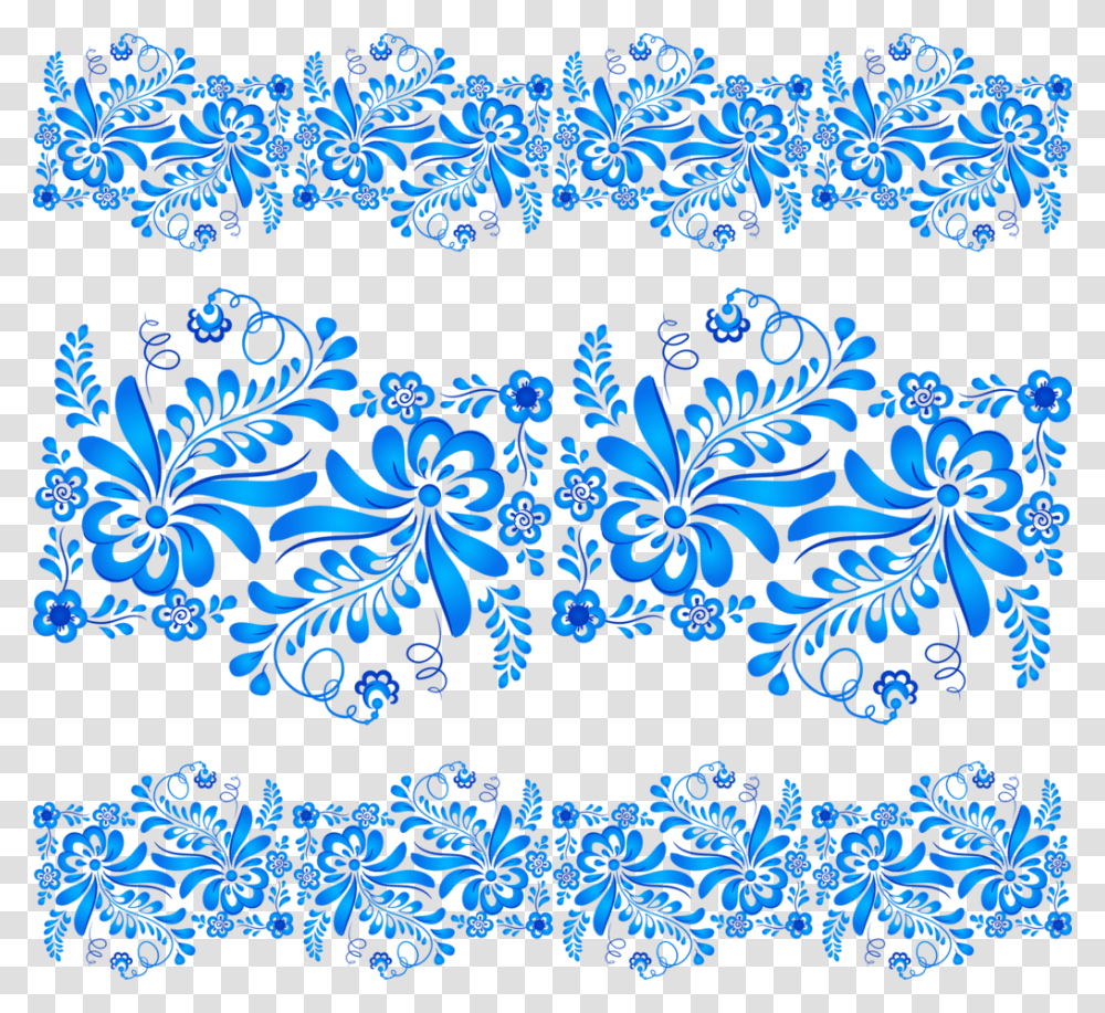 Floral Background Vector Blue, Floral Design, Pattern Transparent Png