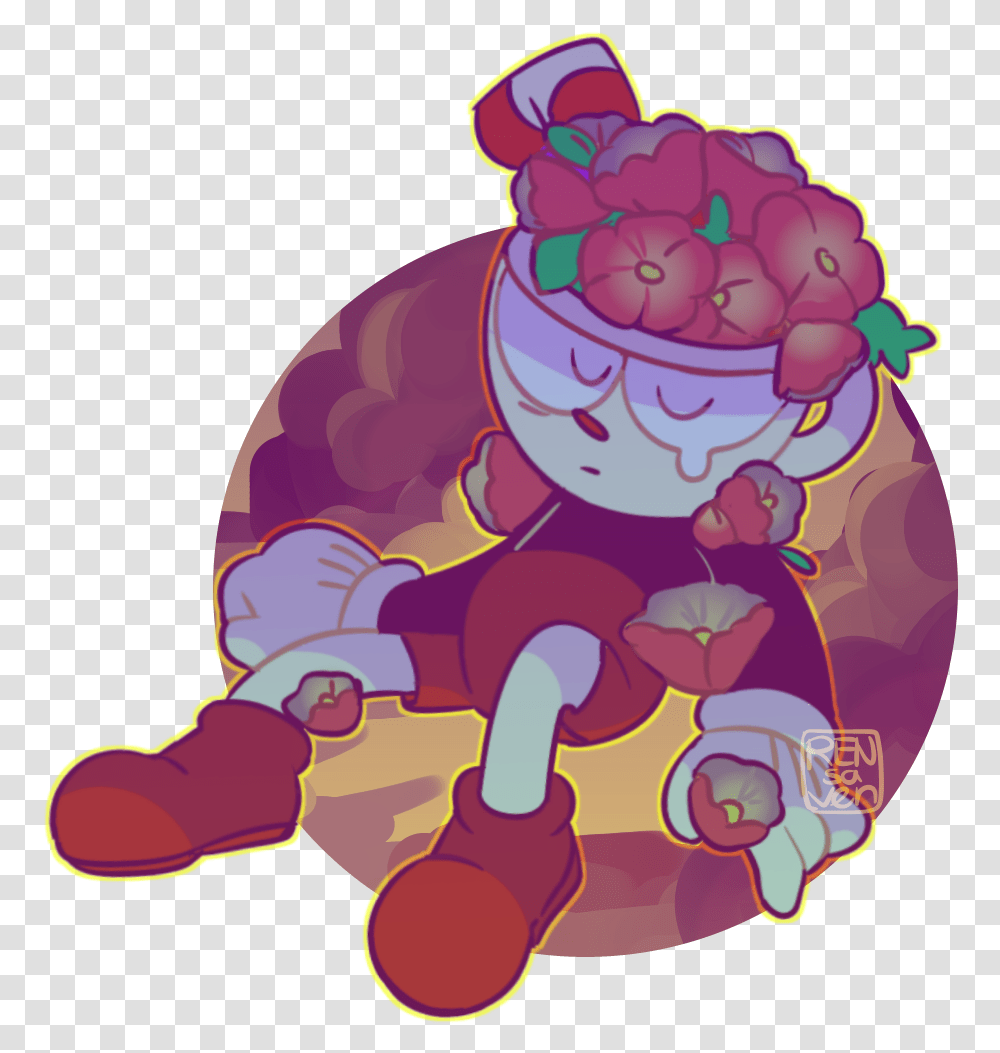 Floral Bendy And Cuphead Ship, Birthday Cake, Outdoors Transparent Png