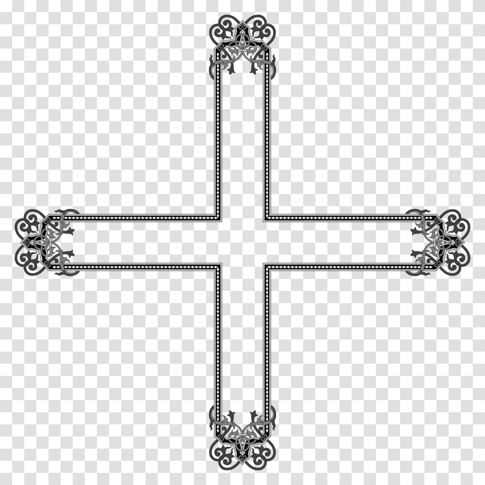 Floral Big Image Christian Cross, Crucifix, Shower Faucet Transparent Png