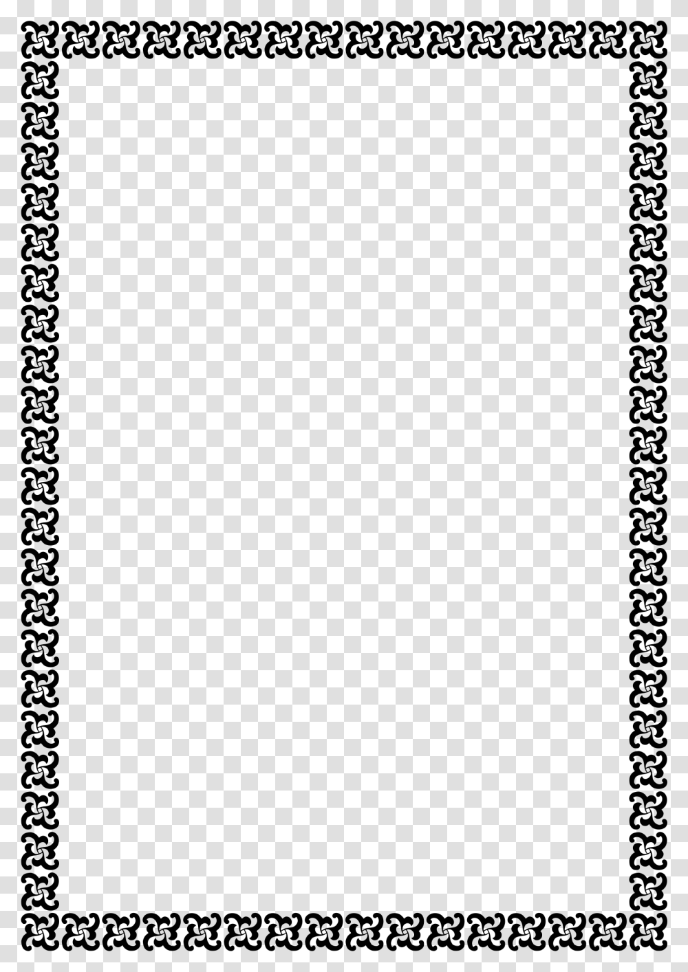 Floral Border 3 Clip Arts Monochrome, Gray, World Of Warcraft Transparent Png