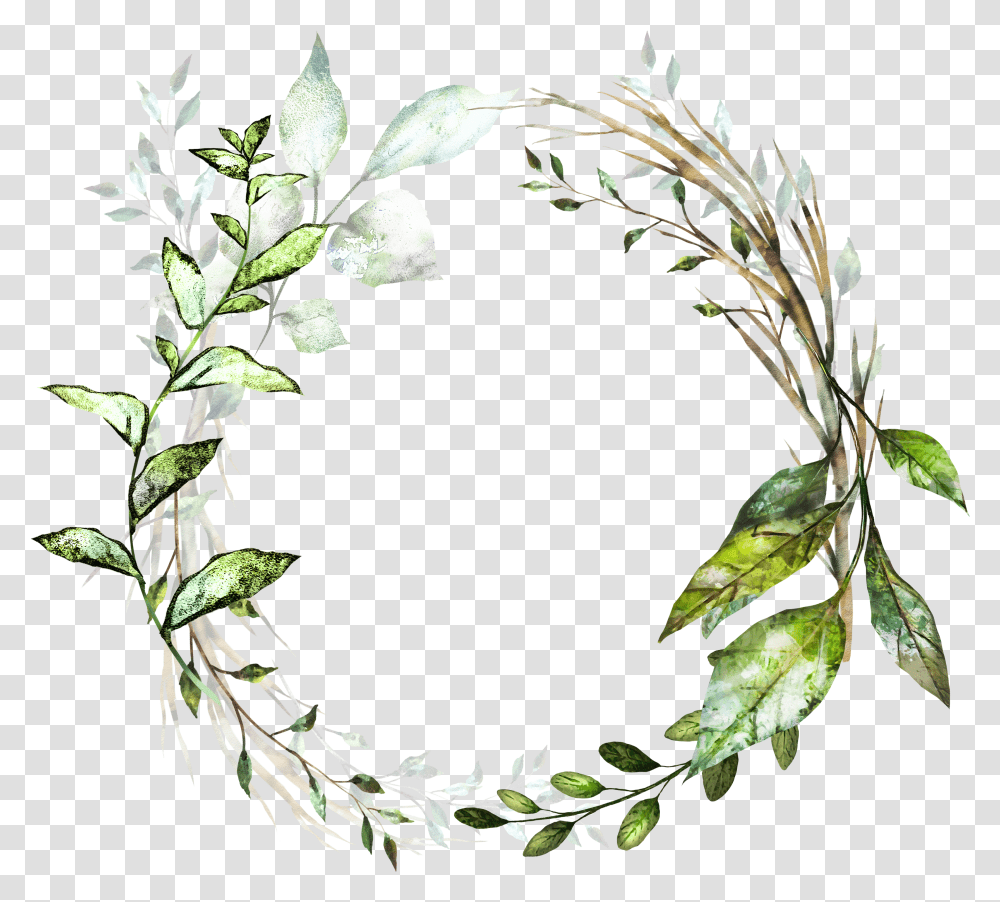 Floral Border Design Flower Frame Leaves Watercolor Frames Transparent Png