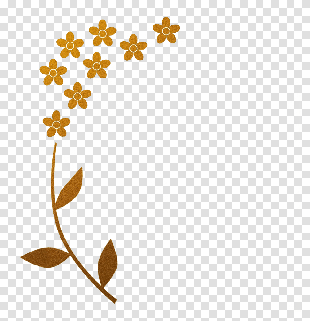 Floral Border Design Gold Clipart Background Borders, Floral Design, Pattern, Stencil Transparent Png