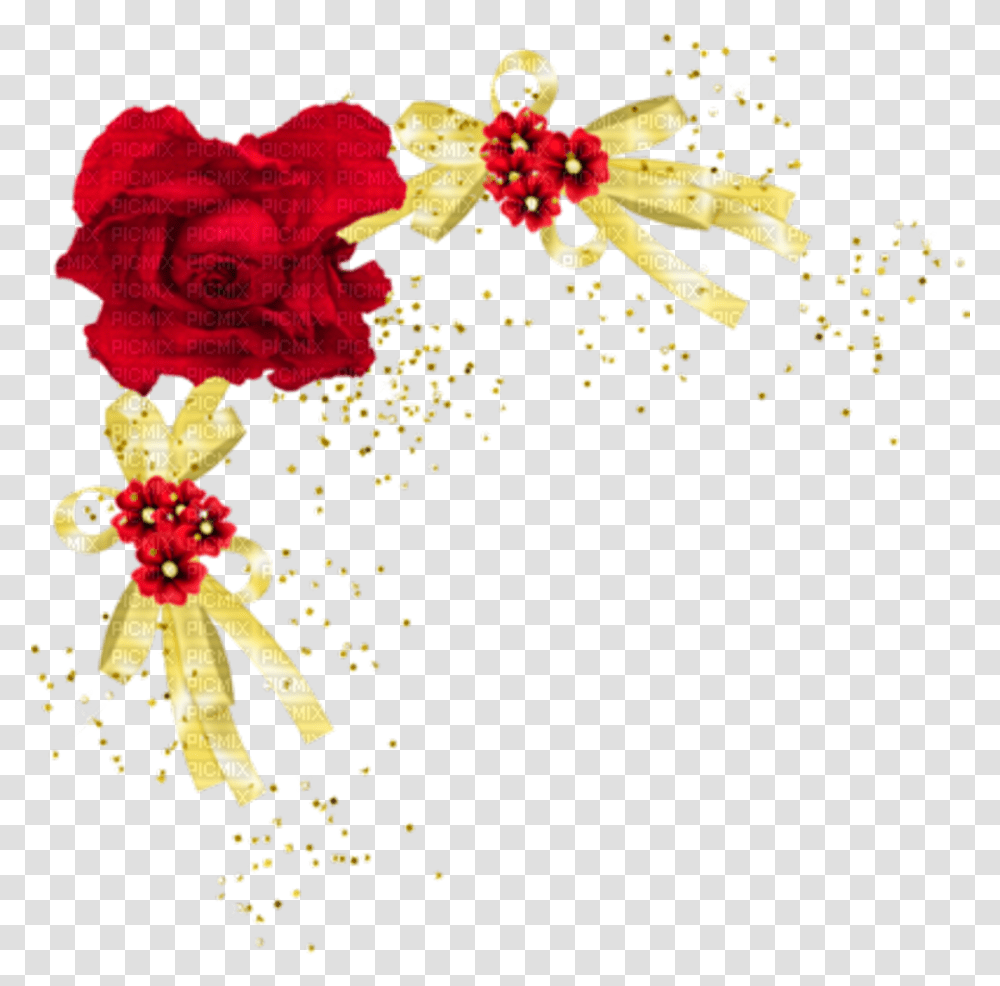 Floral Border Design Maroon Download Flower Border Design Red Color, Floral Design, Pattern Transparent Png