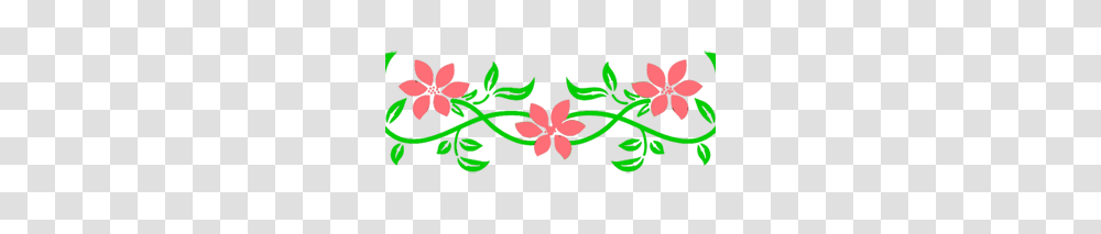 Floral Border Line Image, Floral Design, Pattern Transparent Png