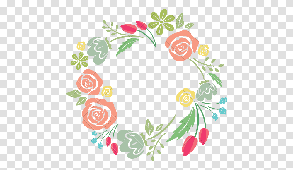 Floral Border Picture 2226858 Round Border Flower Design Pink, Graphics, Art, Floral Design, Pattern Transparent Png