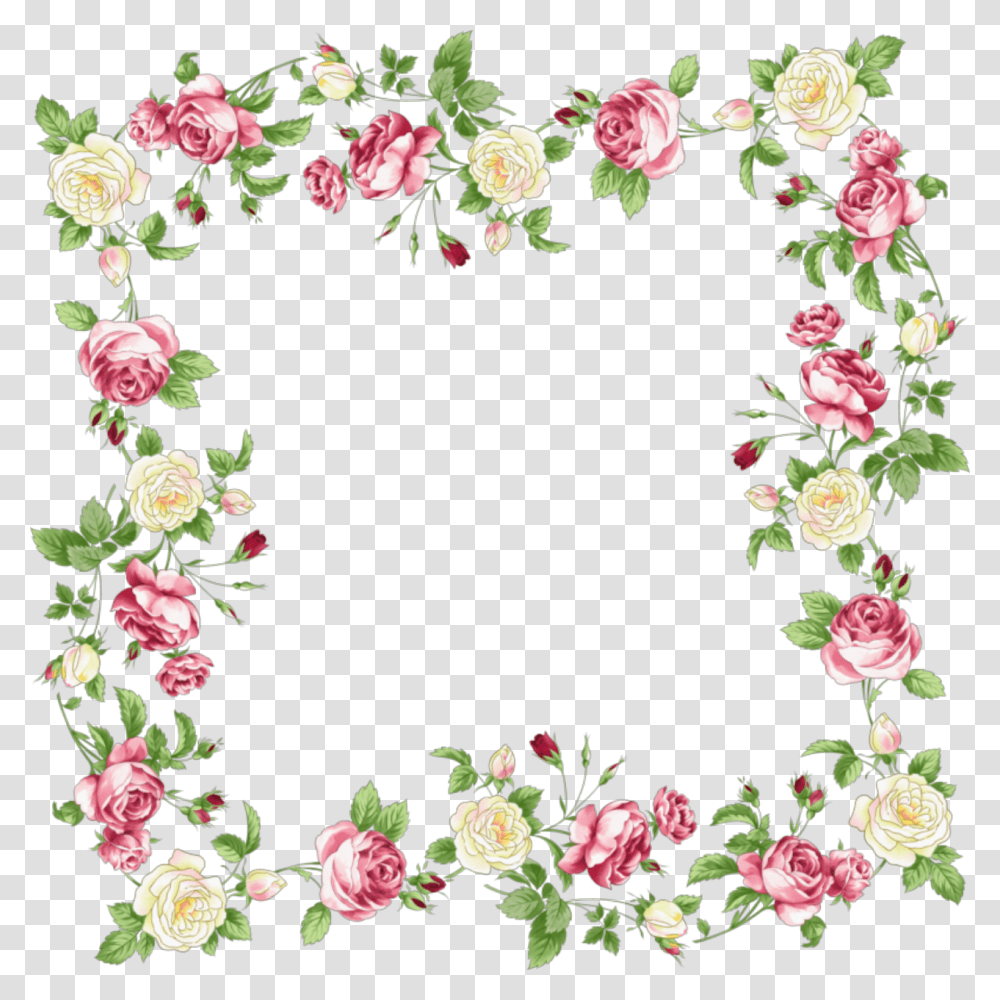 Floral Borders Background Flower Border, Floral Design, Pattern Transparent Png