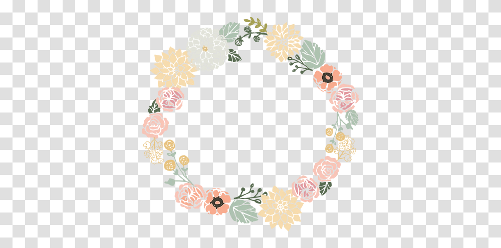 Floral Circle Frame Clip Art Ohmynai Designs Frame Flower Vector, Wreath Transparent Png