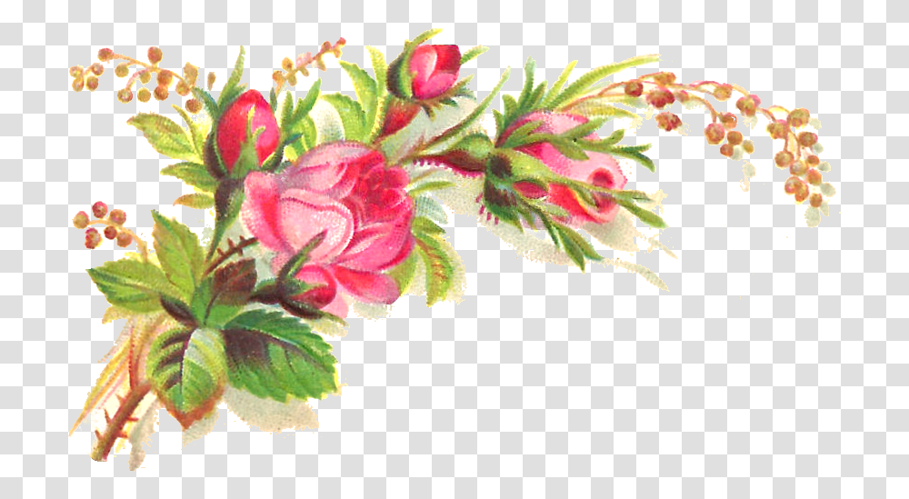 Floral Clipart Background Background Flower Bouquet Clip Art, Plant, Floral Design, Pattern Transparent Png