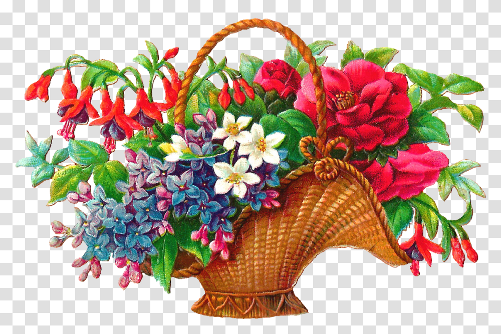 Floral Clipart Basket Welcome Flowers, Plant, Flower Bouquet, Flower Arrangement, Blossom Transparent Png