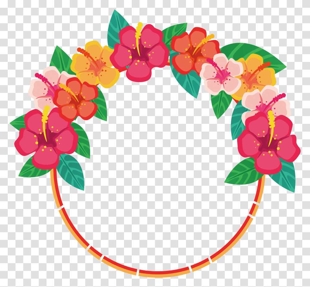 Floral Clipart Round Flower Border Designs, Graphics, Floral Design, Pattern Transparent Png