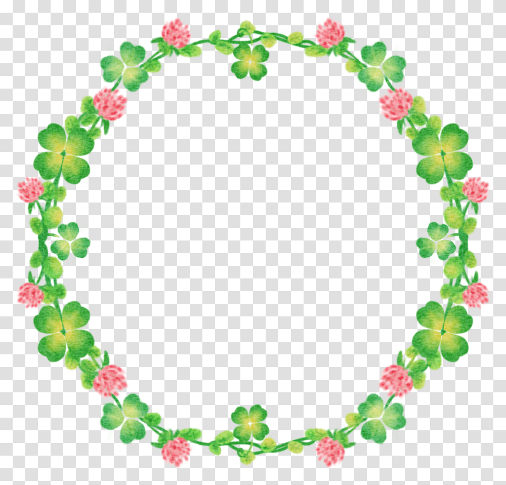 Floral Clover Wreath Free Picture Wreath, Plant, Flower, Blossom, Green Transparent Png