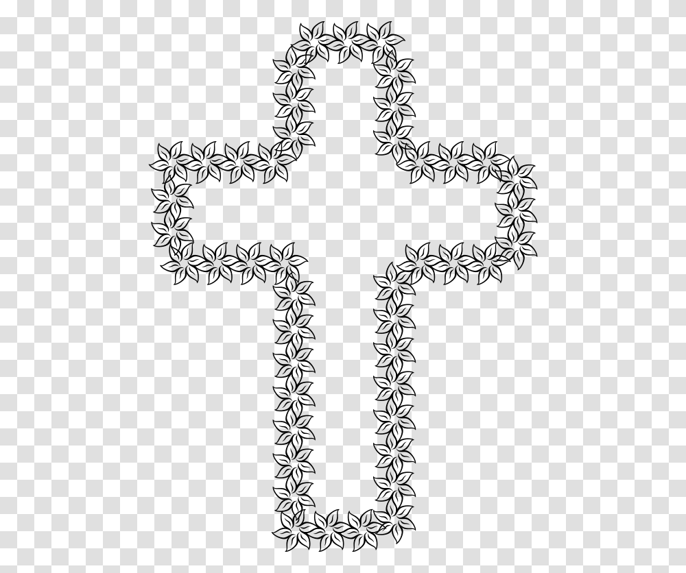 Floral Cross Ii Cross, Gray, World Of Warcraft Transparent Png